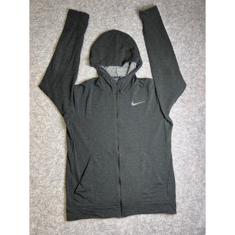 Nike Dri-Fit Full Zip Hoodie Men’s Size L Gray